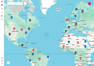 Geo-viz sample of a map zoomed out.